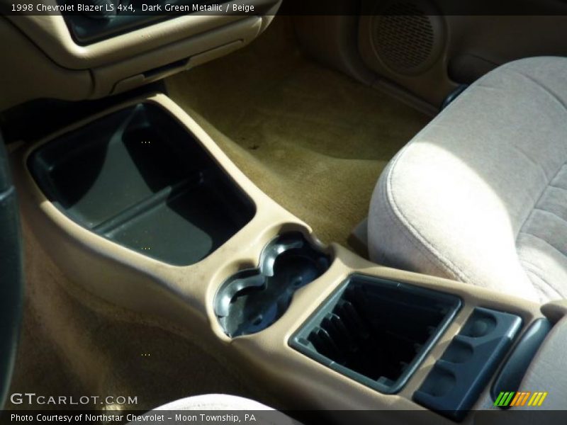 Dark Green Metallic / Beige 1998 Chevrolet Blazer LS 4x4
