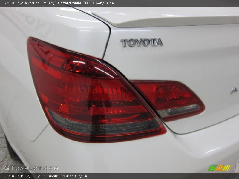 Blizzard White Pearl / Ivory Beige 2008 Toyota Avalon Limited