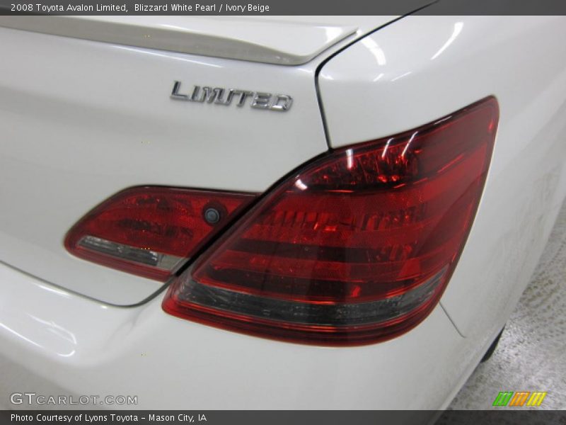 Blizzard White Pearl / Ivory Beige 2008 Toyota Avalon Limited