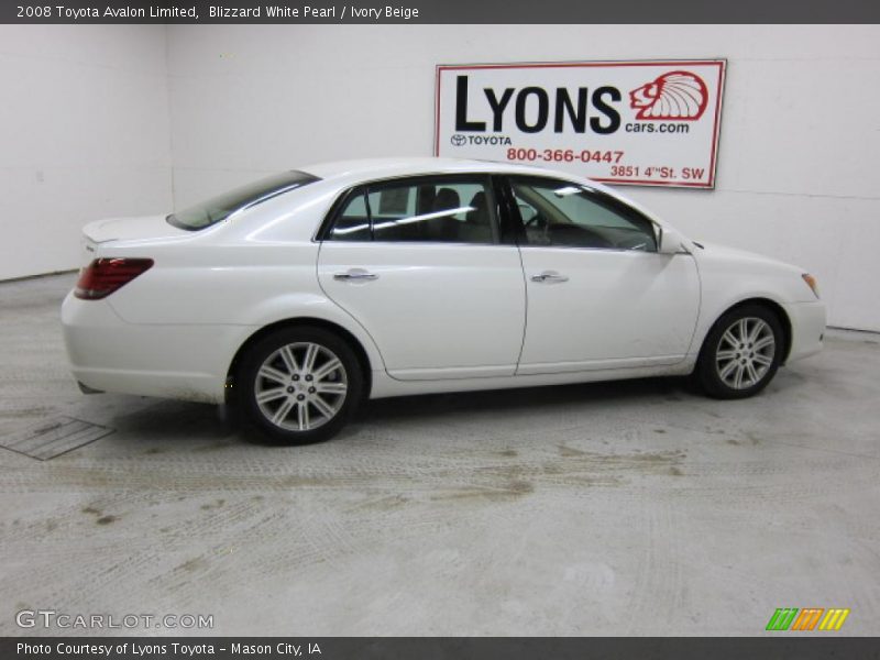 Blizzard White Pearl / Ivory Beige 2008 Toyota Avalon Limited