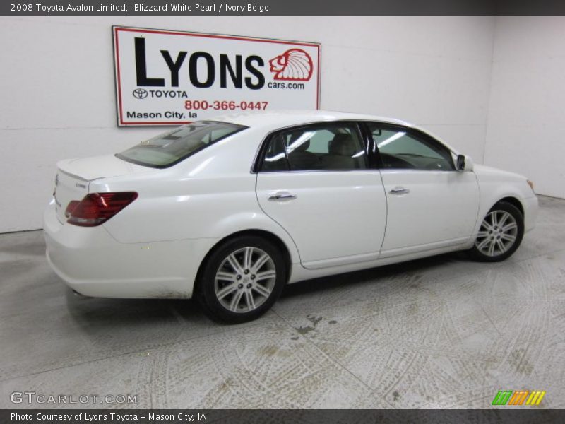 Blizzard White Pearl / Ivory Beige 2008 Toyota Avalon Limited