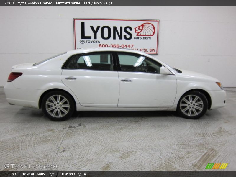 Blizzard White Pearl / Ivory Beige 2008 Toyota Avalon Limited