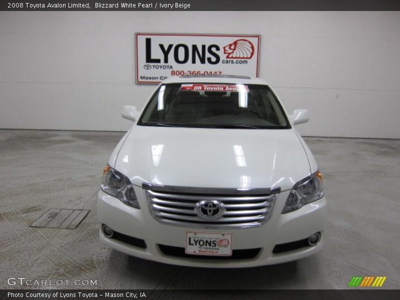Blizzard White Pearl / Ivory Beige 2008 Toyota Avalon Limited