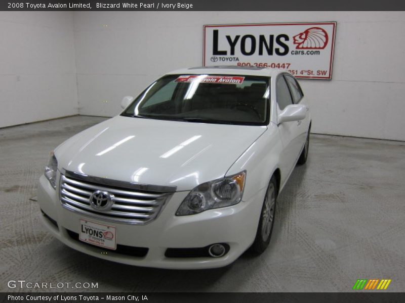 Blizzard White Pearl / Ivory Beige 2008 Toyota Avalon Limited
