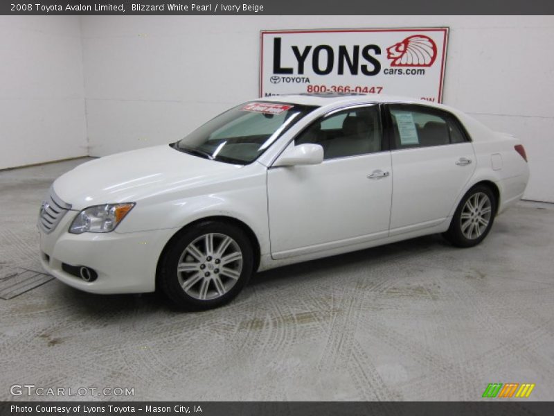 Blizzard White Pearl / Ivory Beige 2008 Toyota Avalon Limited