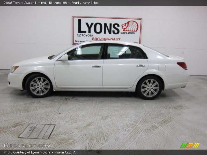 Blizzard White Pearl / Ivory Beige 2008 Toyota Avalon Limited