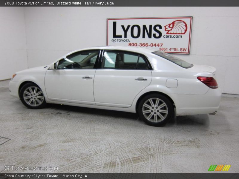Blizzard White Pearl / Ivory Beige 2008 Toyota Avalon Limited