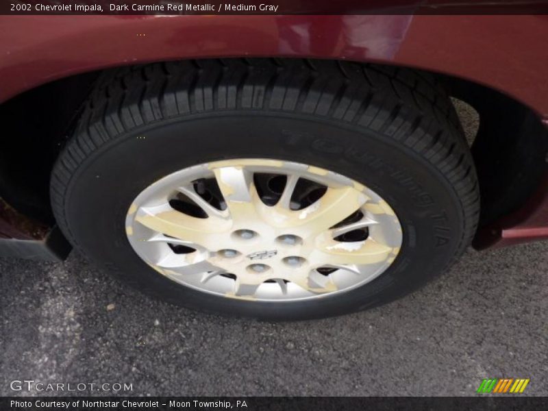 Dark Carmine Red Metallic / Medium Gray 2002 Chevrolet Impala
