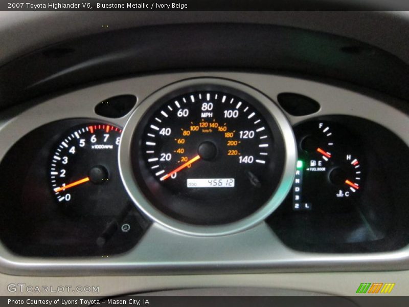  2007 Highlander V6 V6 Gauges