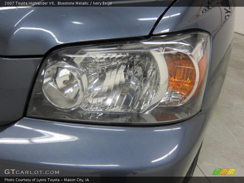 Bluestone Metallic / Ivory Beige 2007 Toyota Highlander V6