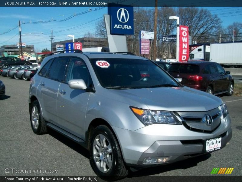 Billet Silver Metallic / Ebony 2008 Acura MDX Technology