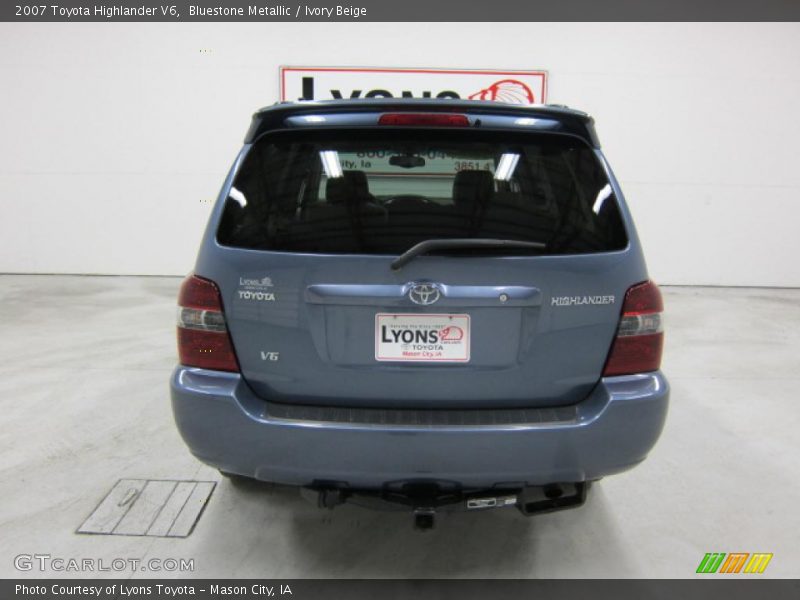 Bluestone Metallic / Ivory Beige 2007 Toyota Highlander V6