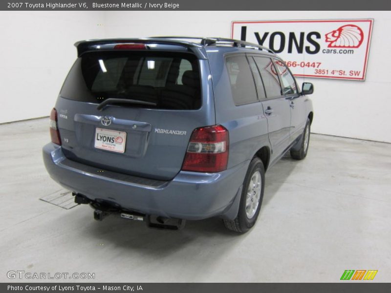 Bluestone Metallic / Ivory Beige 2007 Toyota Highlander V6
