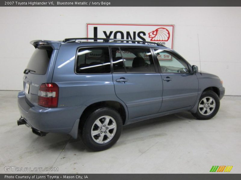 Bluestone Metallic / Ivory Beige 2007 Toyota Highlander V6