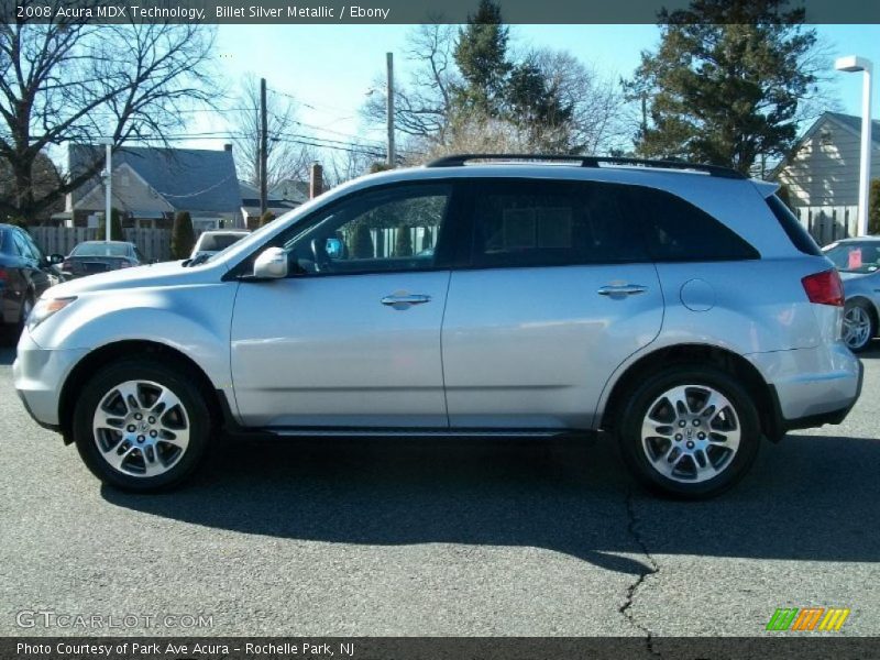 Billet Silver Metallic / Ebony 2008 Acura MDX Technology