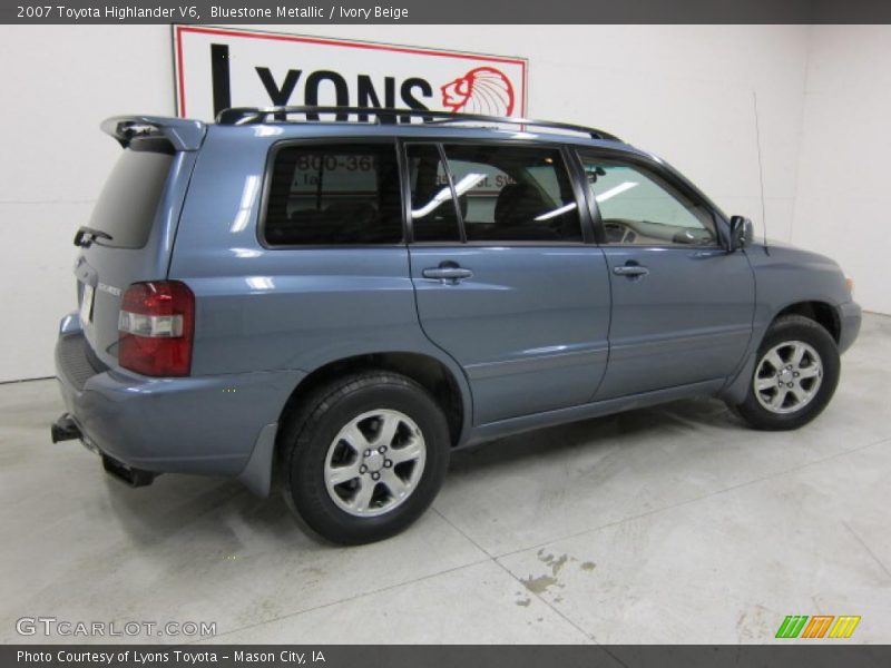 Bluestone Metallic / Ivory Beige 2007 Toyota Highlander V6