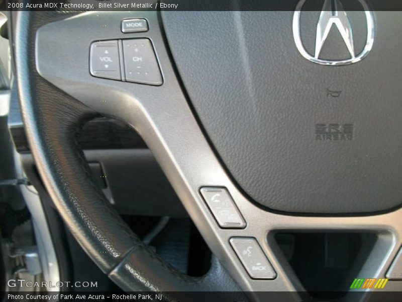 Billet Silver Metallic / Ebony 2008 Acura MDX Technology
