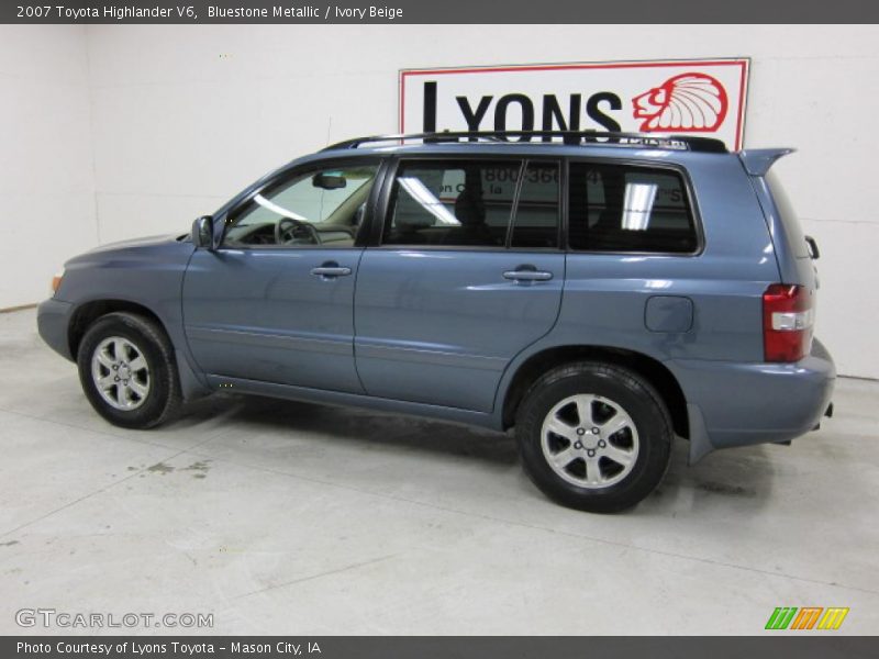 Bluestone Metallic / Ivory Beige 2007 Toyota Highlander V6