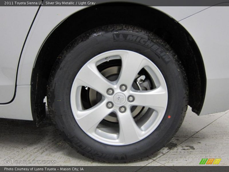 Silver Sky Metallic / Light Gray 2011 Toyota Sienna LE