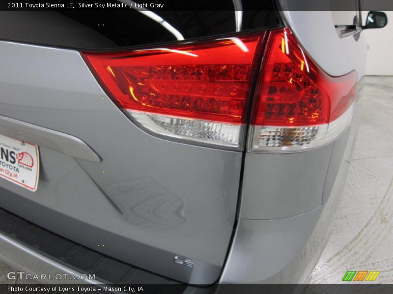 Silver Sky Metallic / Light Gray 2011 Toyota Sienna LE