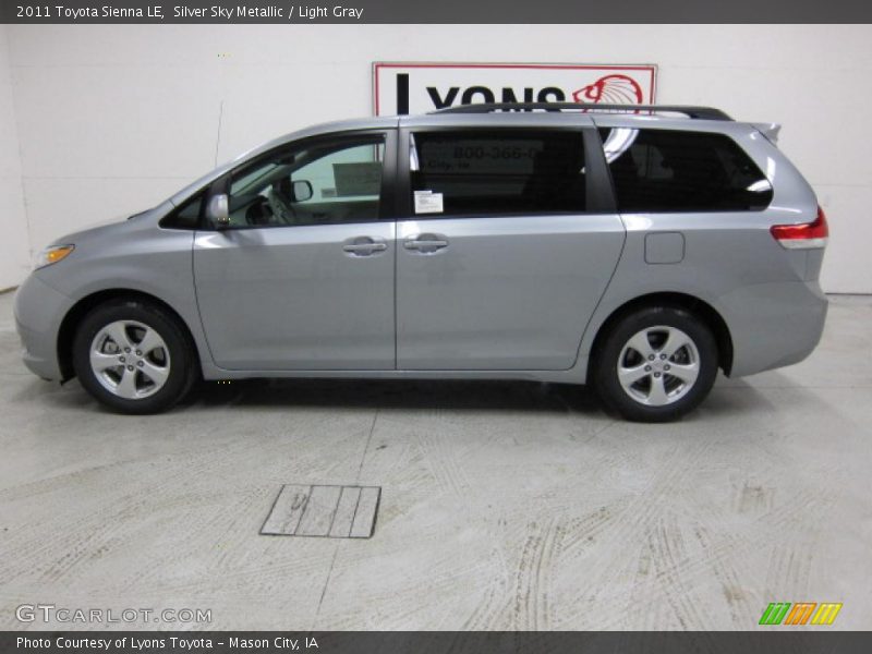 Silver Sky Metallic / Light Gray 2011 Toyota Sienna LE