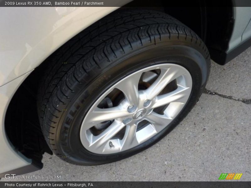 Bamboo Pearl / Parchment 2009 Lexus RX 350 AWD