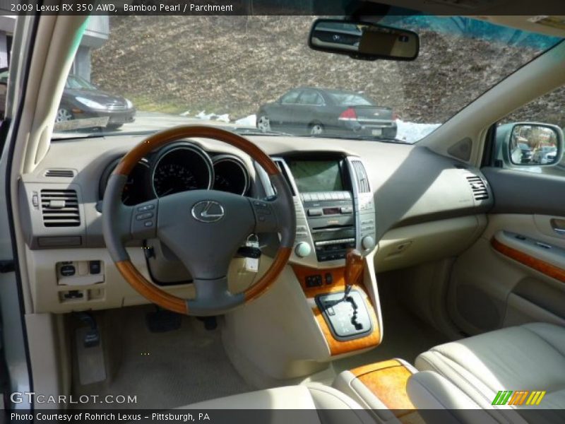 Bamboo Pearl / Parchment 2009 Lexus RX 350 AWD