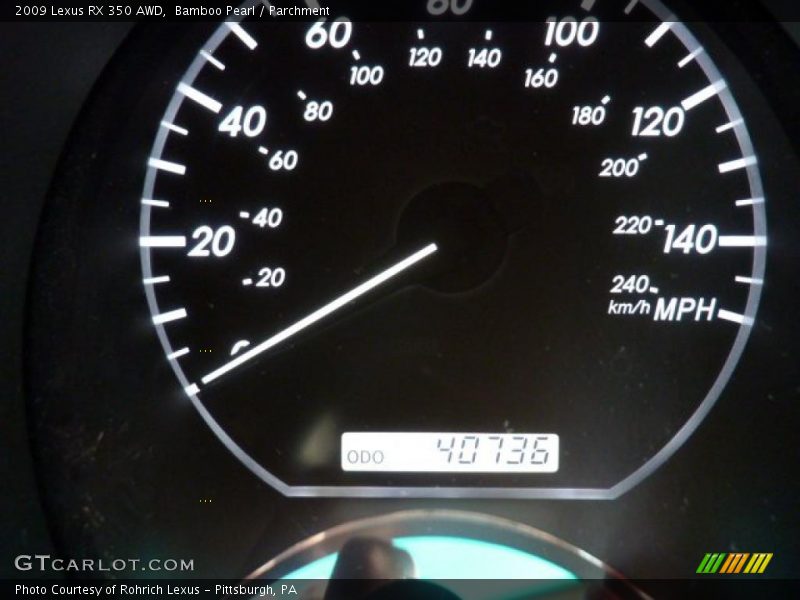 Bamboo Pearl / Parchment 2009 Lexus RX 350 AWD