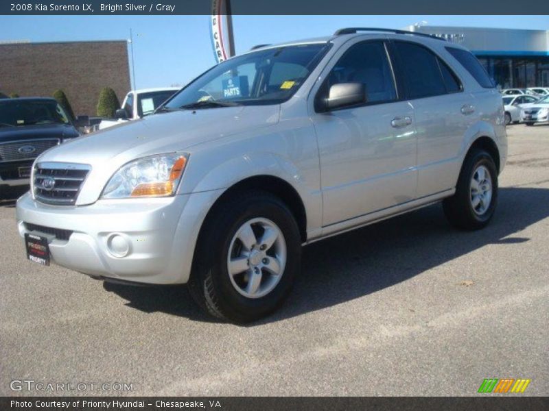 Bright Silver / Gray 2008 Kia Sorento LX