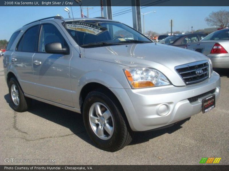 Bright Silver / Gray 2008 Kia Sorento LX