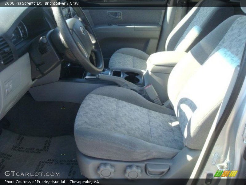 Bright Silver / Gray 2008 Kia Sorento LX