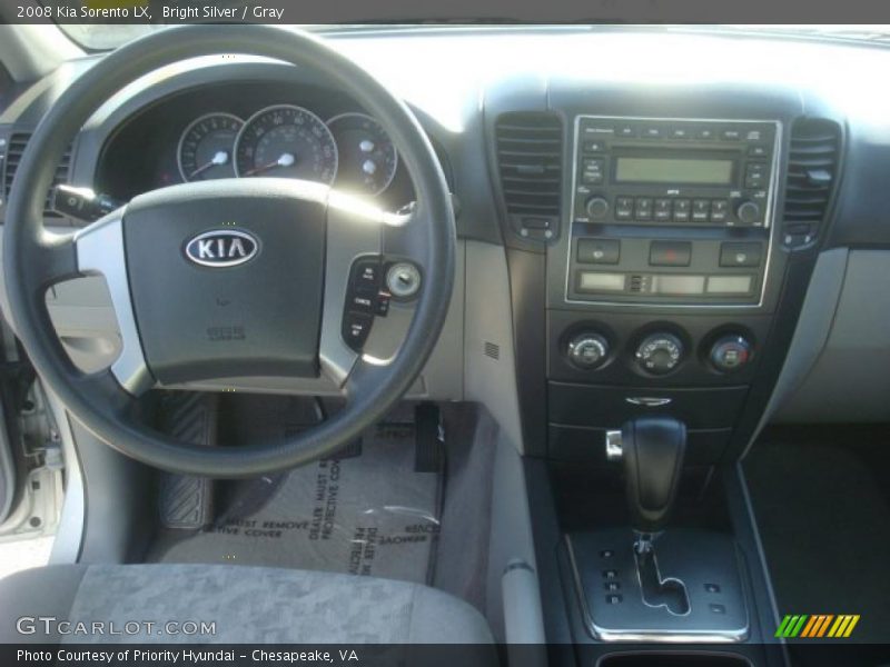 Bright Silver / Gray 2008 Kia Sorento LX