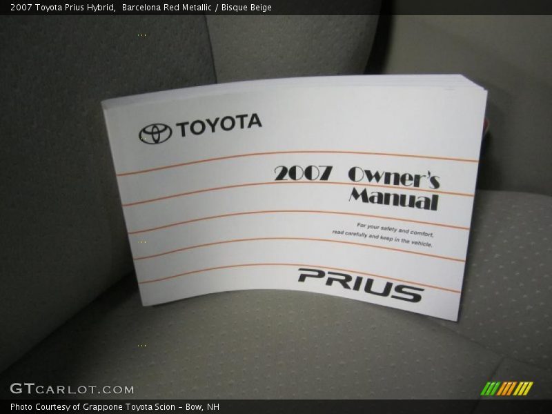 Barcelona Red Metallic / Bisque Beige 2007 Toyota Prius Hybrid