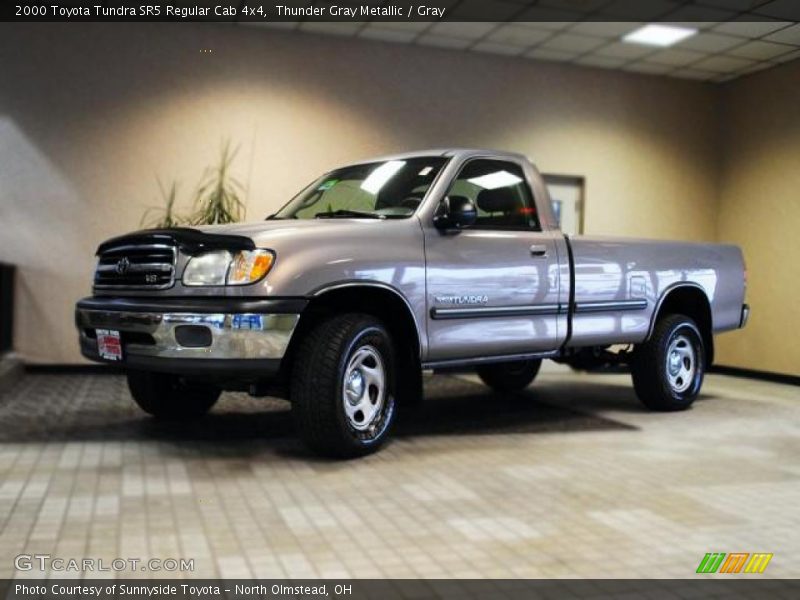Thunder Gray Metallic / Gray 2000 Toyota Tundra SR5 Regular Cab 4x4