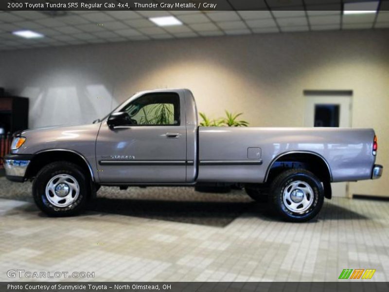 Thunder Gray Metallic / Gray 2000 Toyota Tundra SR5 Regular Cab 4x4