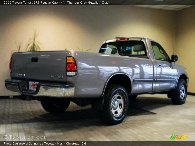 Thunder Gray Metallic / Gray 2000 Toyota Tundra SR5 Regular Cab 4x4