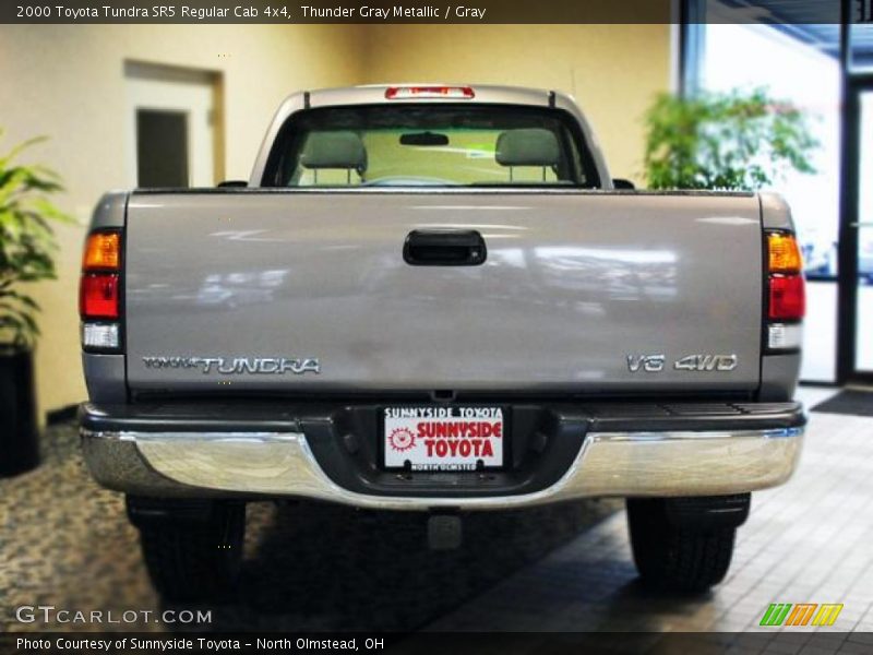 Thunder Gray Metallic / Gray 2000 Toyota Tundra SR5 Regular Cab 4x4