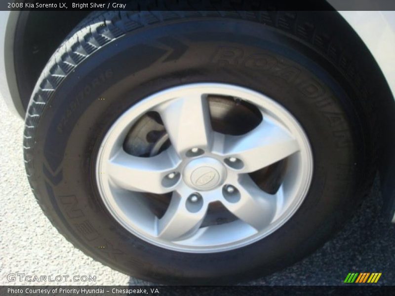 Bright Silver / Gray 2008 Kia Sorento LX