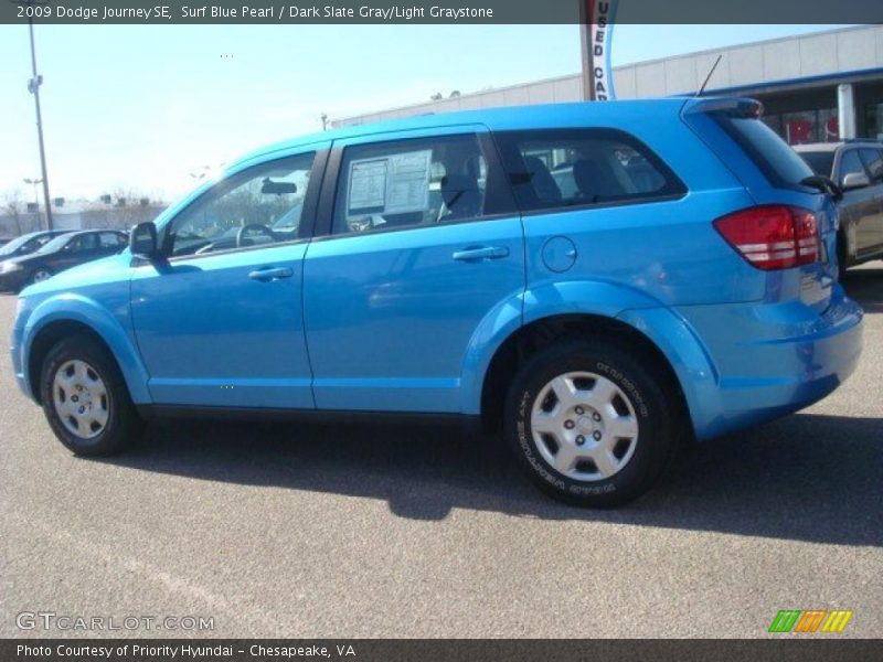 Surf Blue Pearl / Dark Slate Gray/Light Graystone 2009 Dodge Journey SE