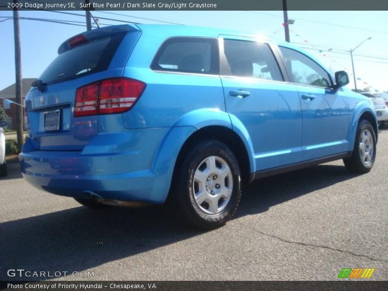 Surf Blue Pearl / Dark Slate Gray/Light Graystone 2009 Dodge Journey SE