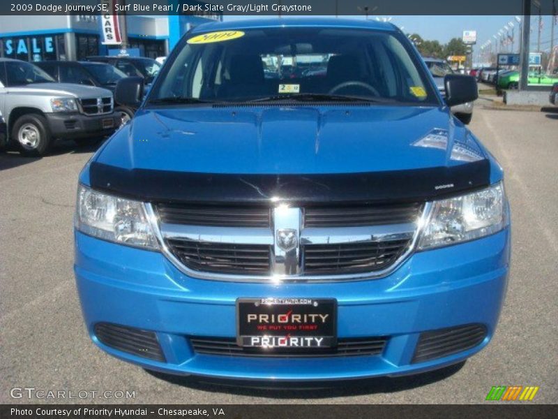 Surf Blue Pearl / Dark Slate Gray/Light Graystone 2009 Dodge Journey SE