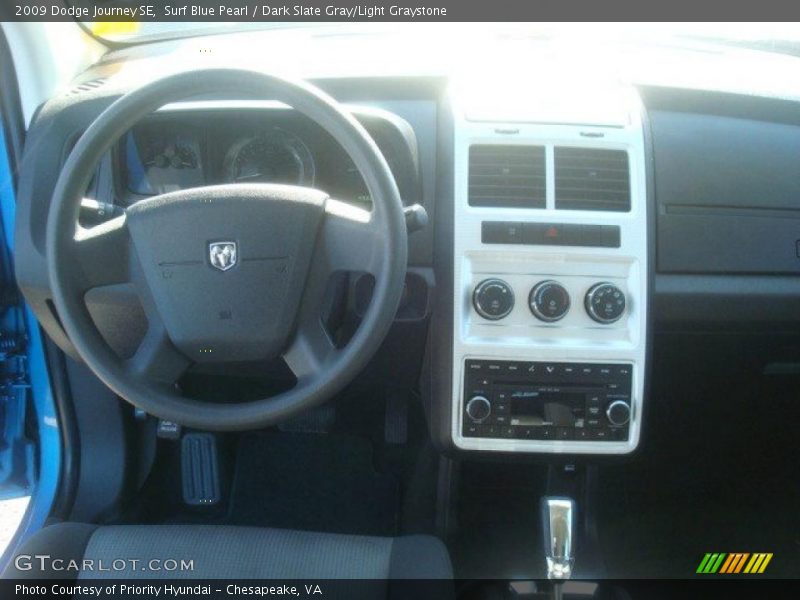 Surf Blue Pearl / Dark Slate Gray/Light Graystone 2009 Dodge Journey SE