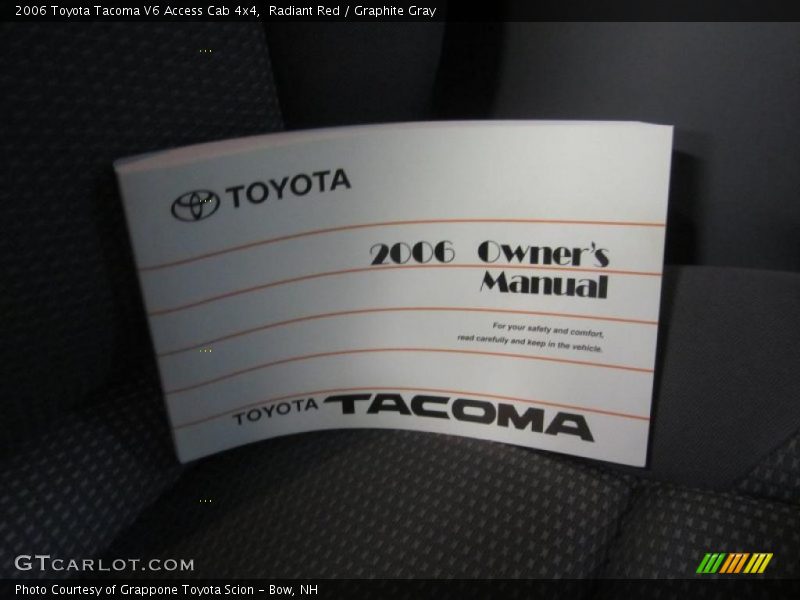 Radiant Red / Graphite Gray 2006 Toyota Tacoma V6 Access Cab 4x4