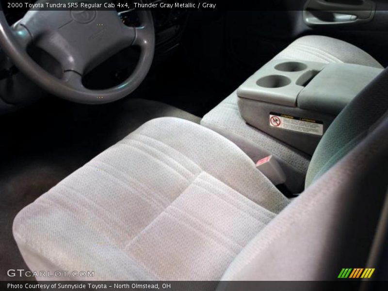Thunder Gray Metallic / Gray 2000 Toyota Tundra SR5 Regular Cab 4x4