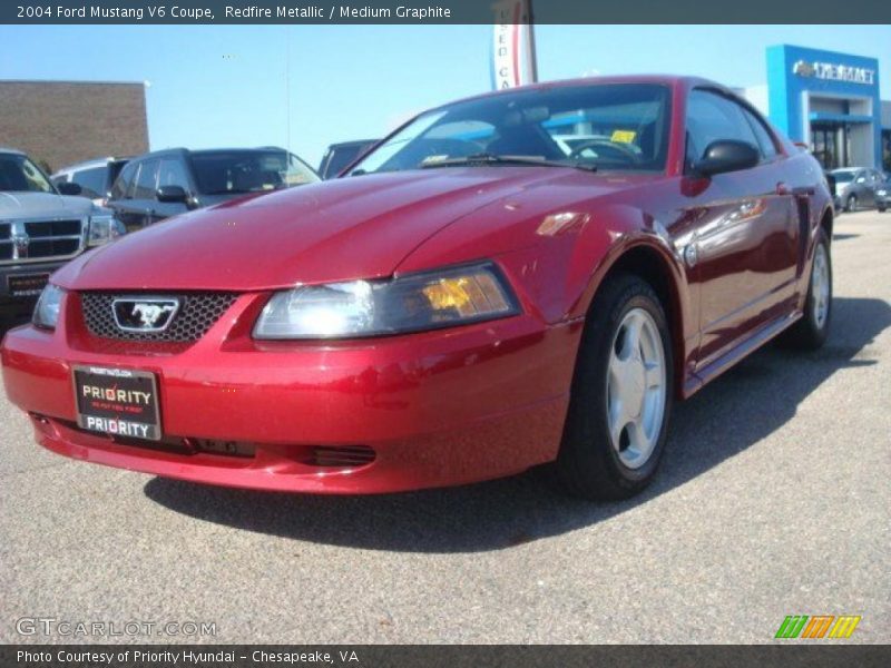 Redfire Metallic / Medium Graphite 2004 Ford Mustang V6 Coupe