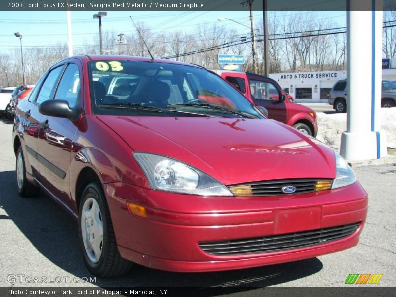 Sangria Red Metallic / Medium Graphite 2003 Ford Focus LX Sedan