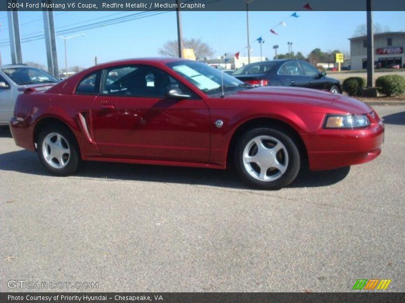 Redfire Metallic / Medium Graphite 2004 Ford Mustang V6 Coupe