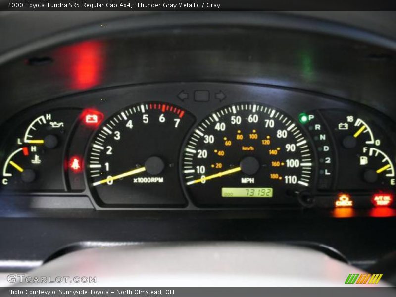 Thunder Gray Metallic / Gray 2000 Toyota Tundra SR5 Regular Cab 4x4