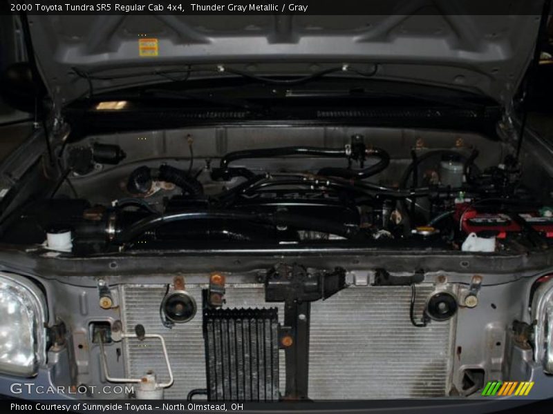 Thunder Gray Metallic / Gray 2000 Toyota Tundra SR5 Regular Cab 4x4