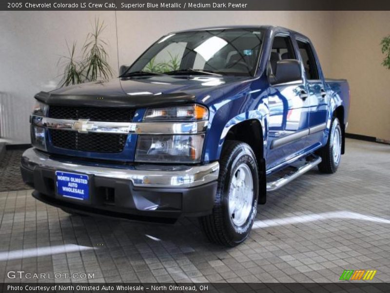 Superior Blue Metallic / Medium Dark Pewter 2005 Chevrolet Colorado LS Crew Cab